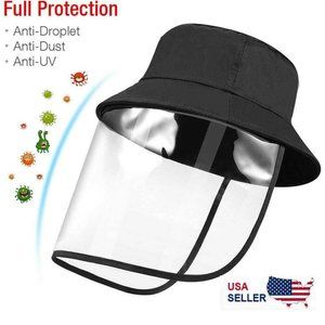 2-PK BUCKET HAT WITH FACE SHIELD